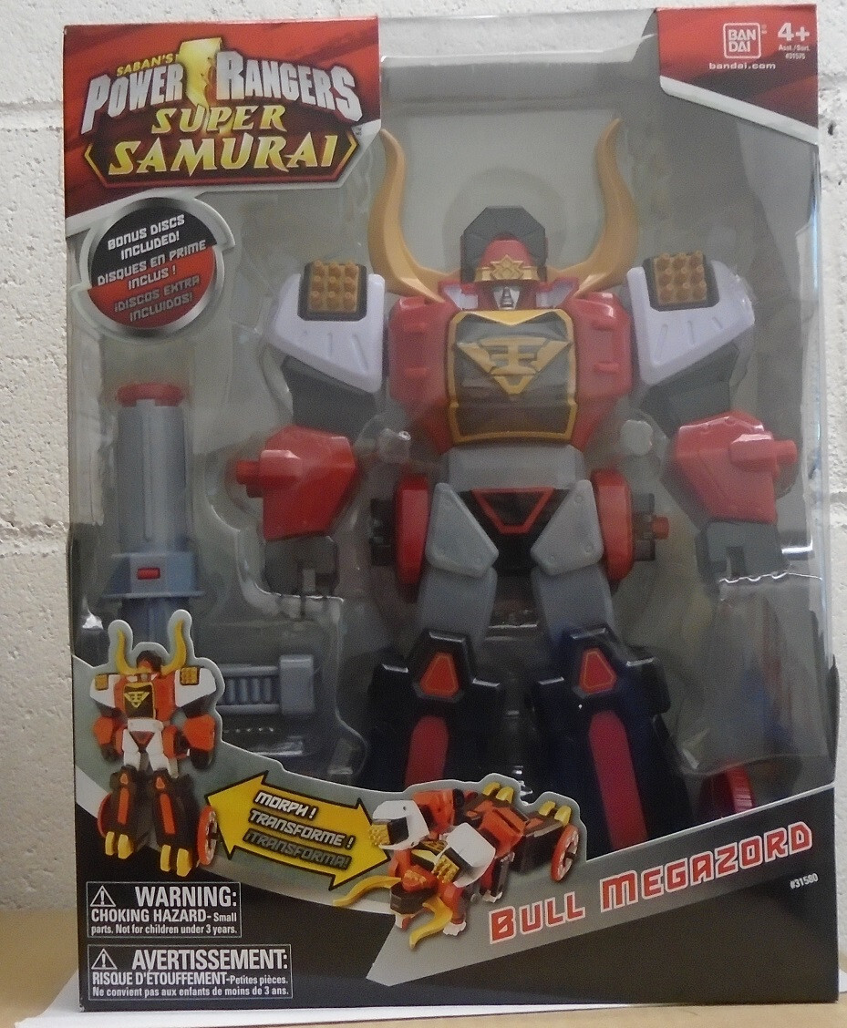 Power Rangers Super Samurai Bull Megazord Can Combine With Clawzord & Gigazord