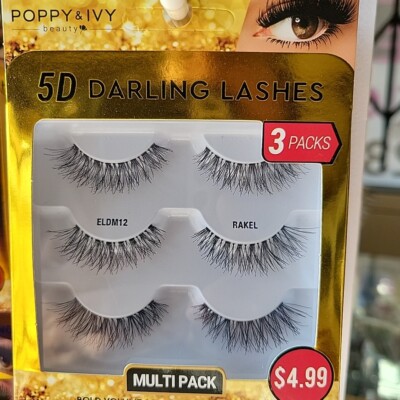 ABSOLUTE NEW YORK 5D DARLING LASHES 3 PAIR MULTI PACK - ELDM12 RAKEL