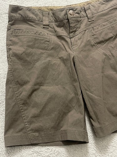 Athleta Shorts Women's 6 Brown Casual Athletic Hiking Bermuda Stretch 8" Inseam - Picture 2 of 12