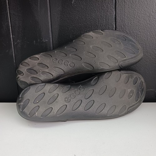 ECCO Mary Jane Flats Black Leather Size 41 US Size 10 - Picture 5 of 6