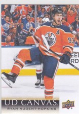 18/19 UD..RYAN NUGENT-HOPKINS..CANVAS..CARD # C150..OILERS..FREE COMBINED SHIP