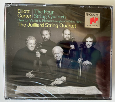 Elliott Carter The Four String Quartets Juilliard SQ 2 Cds Fat Box Set Sealed