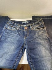 Women s Aeropostale Avery Wide Leg Denim Jeans Size 7/8 Blue