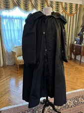 Jean Paul Gaultier Femme Super Long Winter Coat Hooded Dual Faux Fur Size 8 Us