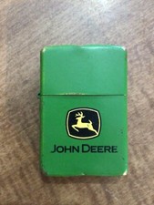 Vintage Made in USA John Deere Zippo Lighter Flint Roller Sparks will need fuel