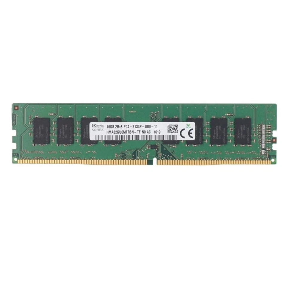 Hynix 64GB 4X16GB DDR4 2133MHz PC4-17000 2RX8 UDIMM Memory Ram HMA82GU6MFR8N-TF - Image 2 of 4