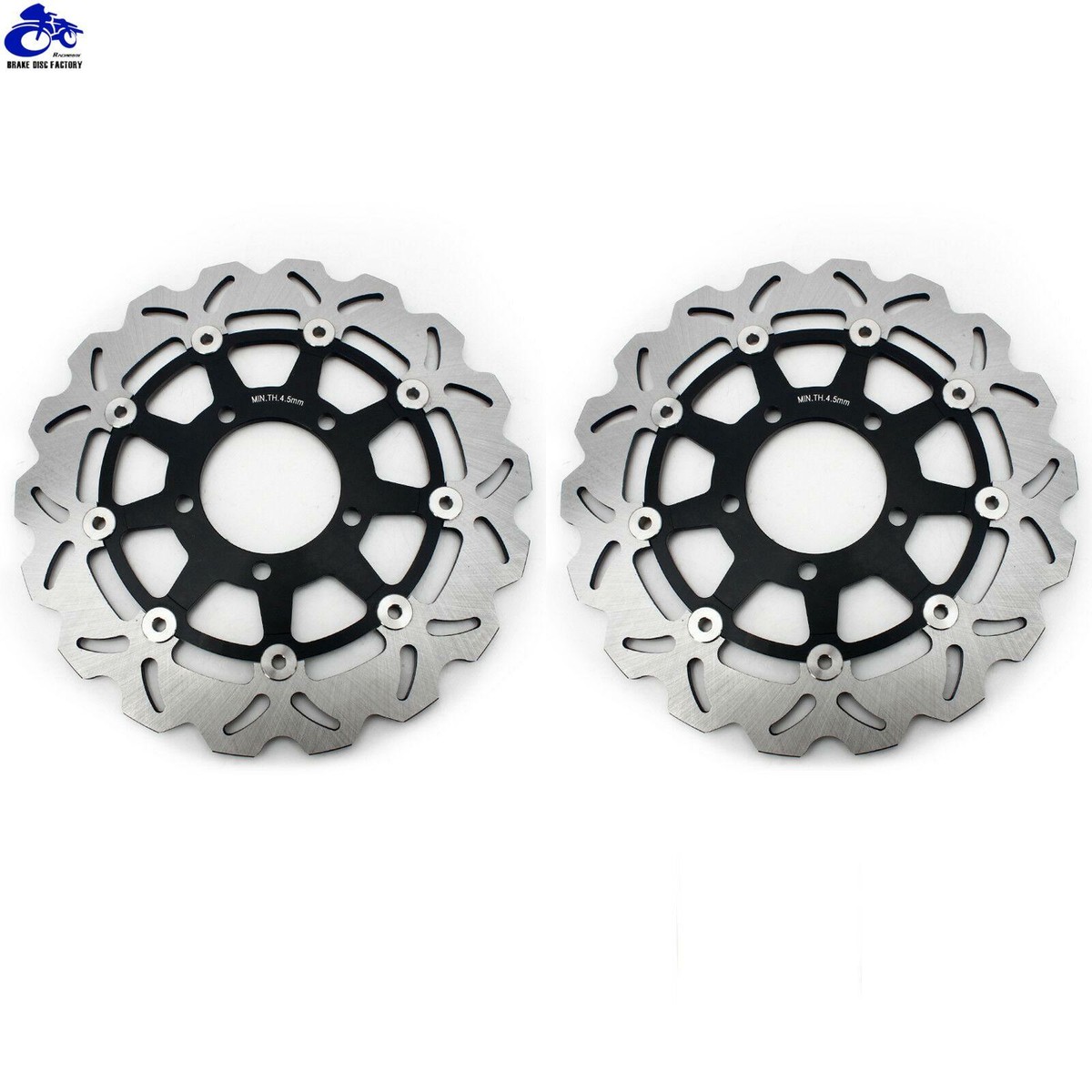 Front Brake Discs Rotors Pads For KAWASAKI ZX10R 2004-2007 04 05 06 07 ZX6R ZX636 2005 2006 ZX-6RR 05 06