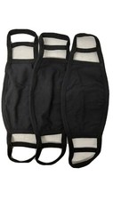 Adult Black washable Cotton Face Covering 3 Pack