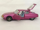 Vintage Corgi WhizzWheels 284 Citroen SM Car Dark Pink Used