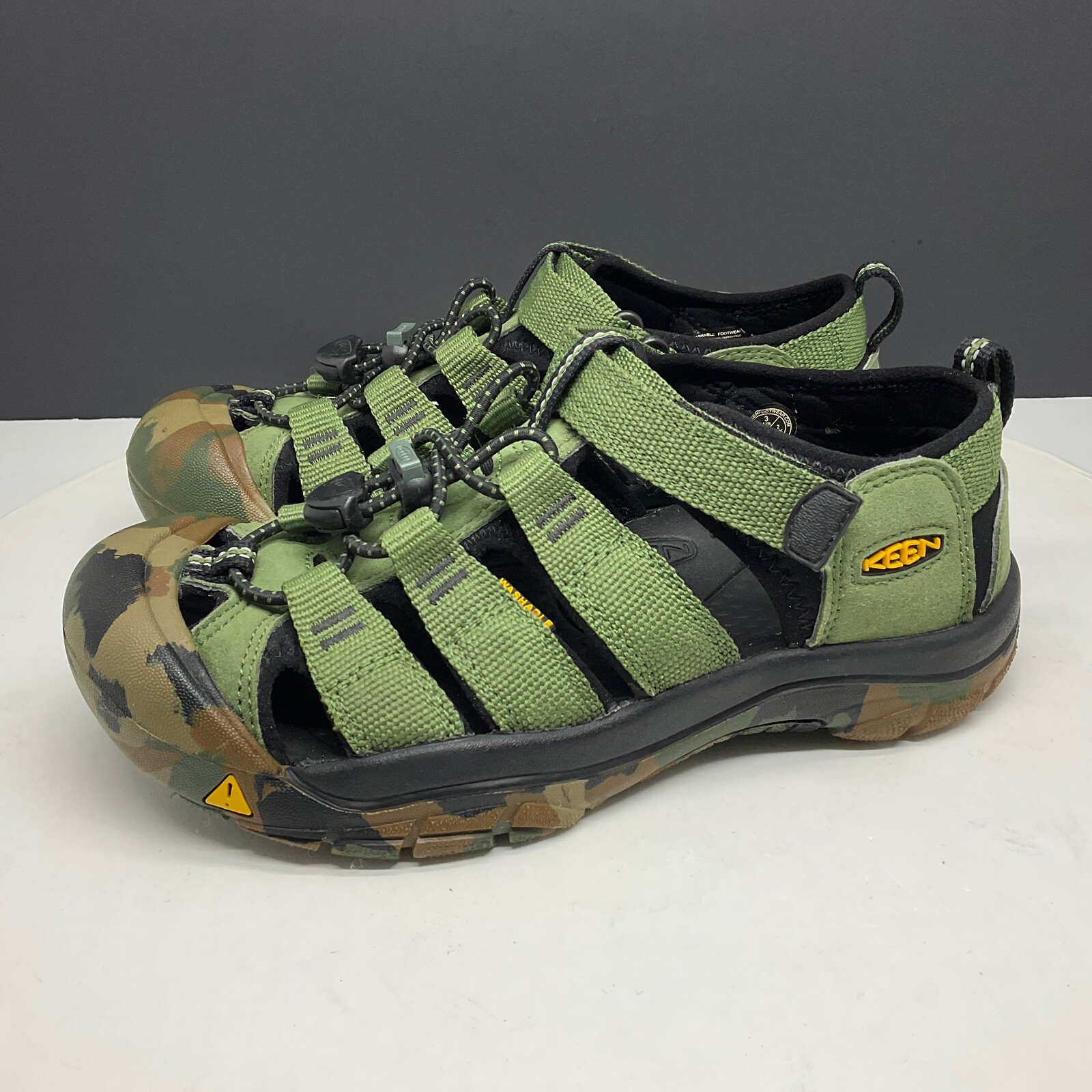 Sandali sportivi Keen Newport H2 giovani taglia 3 verdi mimetici scarpe da trekking acqua