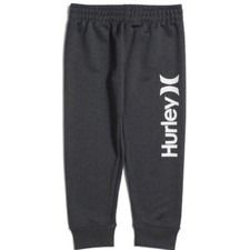 HURLEY Sz 7 Little Boys Burpee Joggers Black Heather