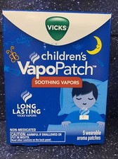 Vicks Children's VapoPatch Soothing Vapors 5 Wearable Aroma Patches Long Lasting