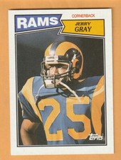 Jerry Gray Los Angeles Rams 1987 Topps #157 Texas Longhorns 13O