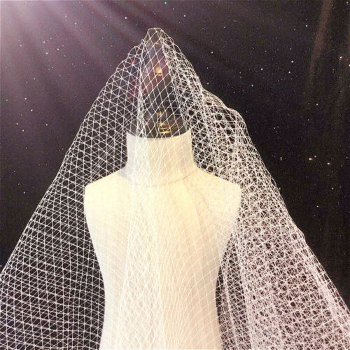 100x180cm Wedding Birdcage Veiling Millinery Hat Trim Veil Net Fabric Craft - Picture 1 of 10