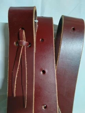 New Showman Premium Leather Western Saddle Tie Strap Latigo Girth Cinch 175166