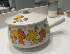 Vintage Mushrooms and Ladybugs Oven Safe Croc...