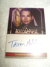 Battlestar Galactica Autograph Card Tobias Mehler as Zak Adama