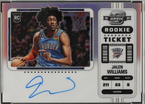 2022-23 Panini Contenders Jalen Williams /49 On Card Auto Finals 