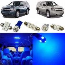 14x Blue LED lights interior package kit for 2007-2014 Tahoe & Suburban CT3B