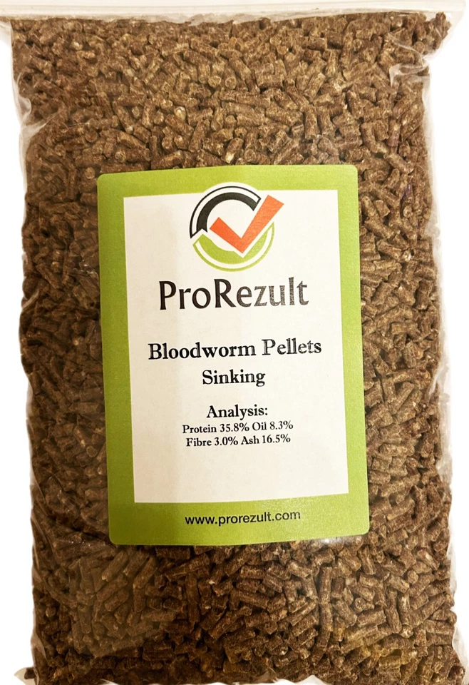 BLOODWORM STICKS PELLETS FISH FOOD FOR TROPICAL COLDWATER FISH KOI CATFISH 500g - Image 2 of 4