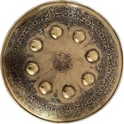 Islamic Arabic carvings steel Shield Engraved Carvings Back Side Strips 16”