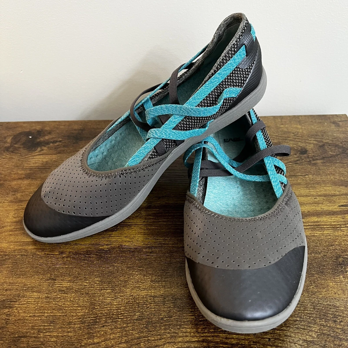 uitzondering handleiding hemel Teva Women&#039;s Hydro Life Slip On Ballet Shoes 1018309 Granite Grey Teal  Flats | eBay