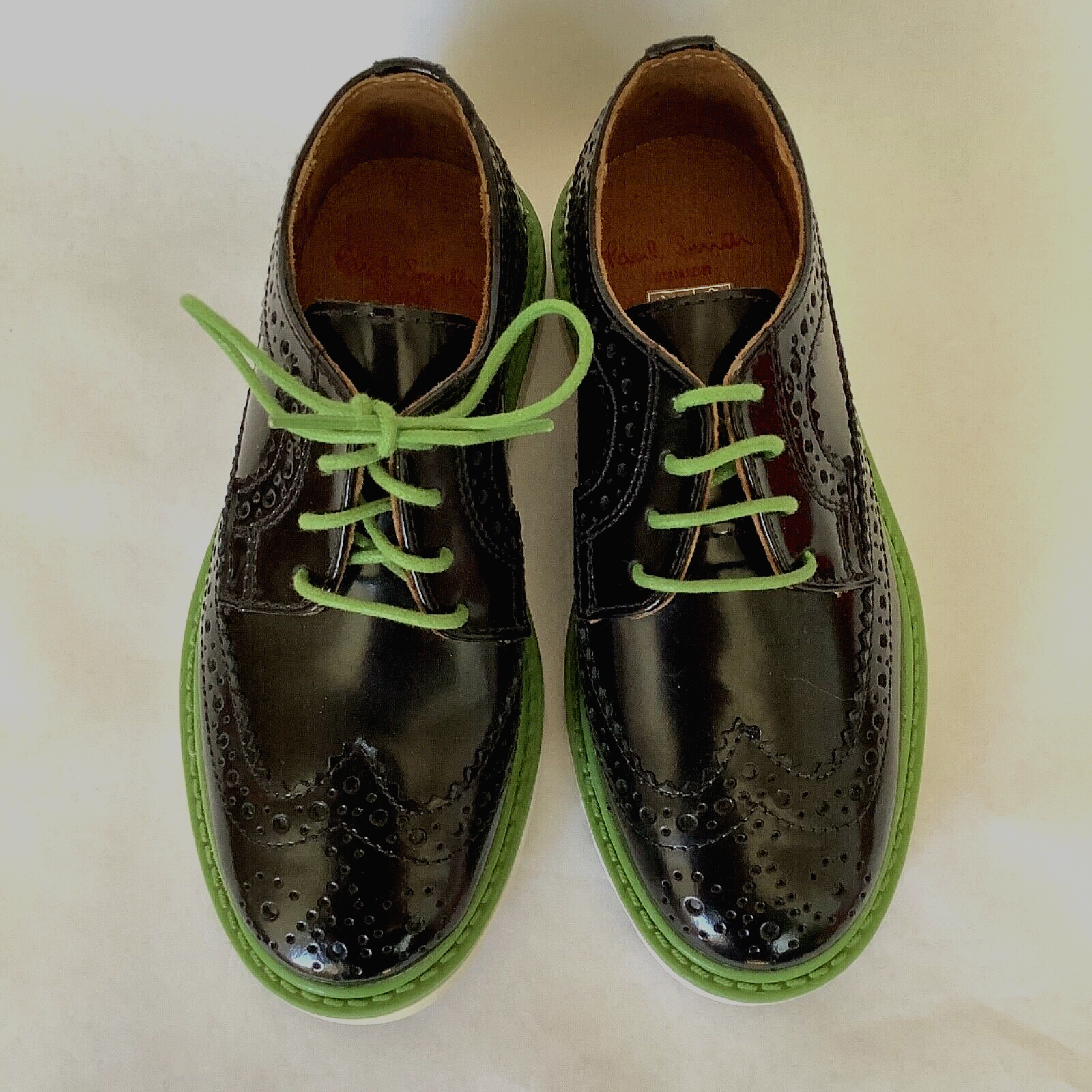 SAOLA Stringate Oxford nere Paul Smith Junior per bambini USA 10 5 EURO 28
