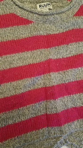 Ruum Pink and Silver Striped Sweater Size 18mths - Picture 3 of 5