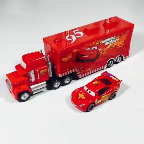 Disney Pixar Cars Lightening McQueen Chick Hicks No.43 The King Dinoco Truck Car - Video 1 of 1