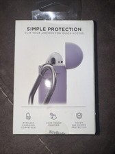 Keybudz PodSkinz Airpods Case Protective Silicone Cover - Lavender