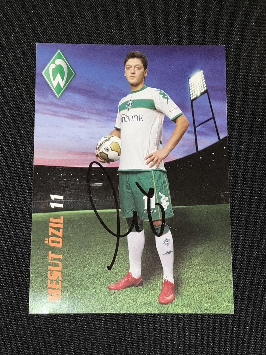 Mesut Ozil 2008-09 Original Hand Signed Werder Bremen Autograph Card ⚽️