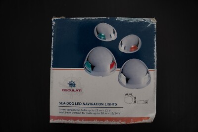 Osculati Sea-Dog LED Navigation Lights, Positionslichter, Boot (OVP) 
