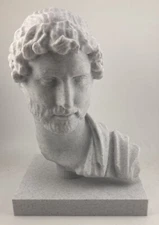 ROMAN SCULPTURE HADRIAN 8.6 INCH/225 MM, MUSEUM REPRODUCTION