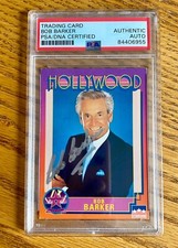 Bob Barker Price Is Right 1991 Starline Hollywood Hall of Famer Signed Card PSA