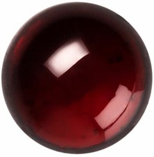 Natural Extra Fine Deep Red Garnet - Round Cabochon - Tanzania -AAA Grade
