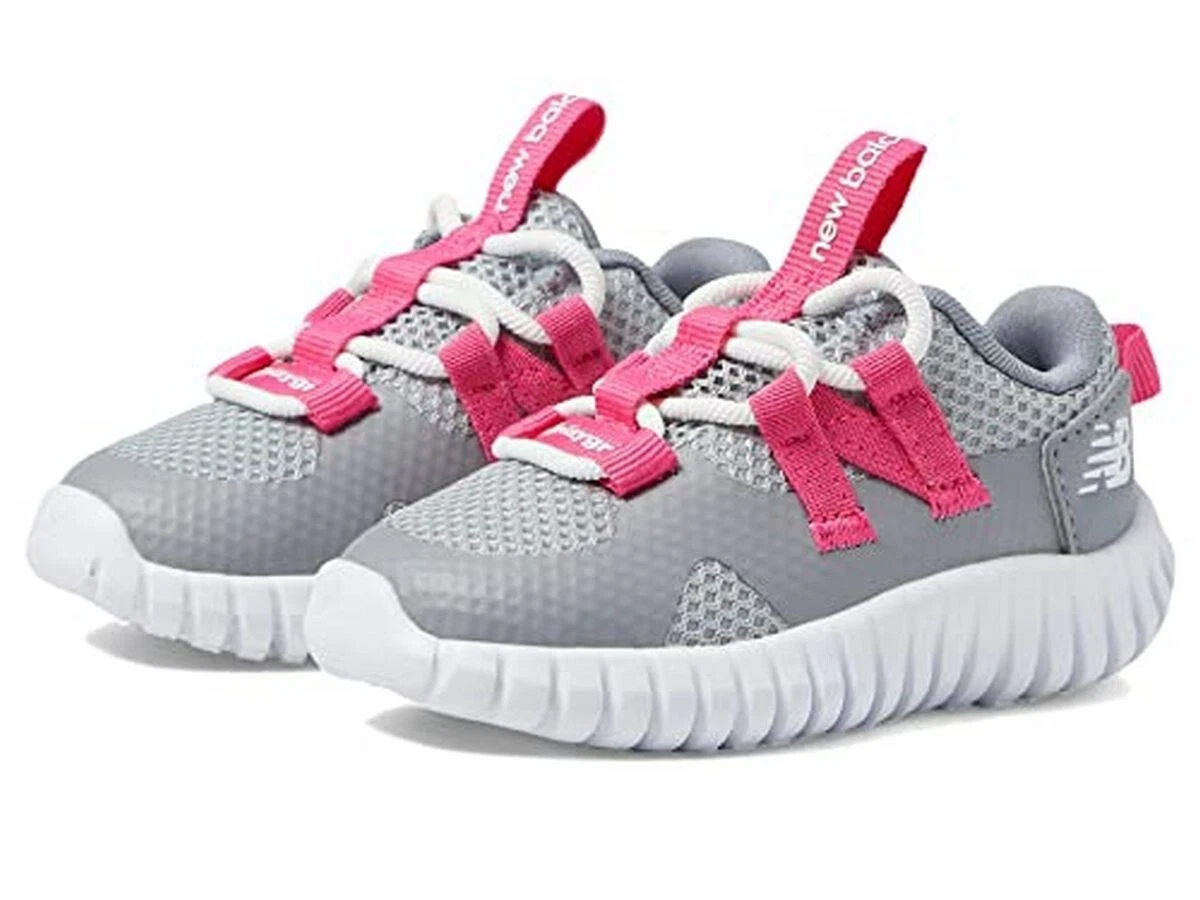 New Balance Ragazza Playgruv v2 Bungee (Bambino Grande) Grigio Rosa Hi 6 5 Larghezza