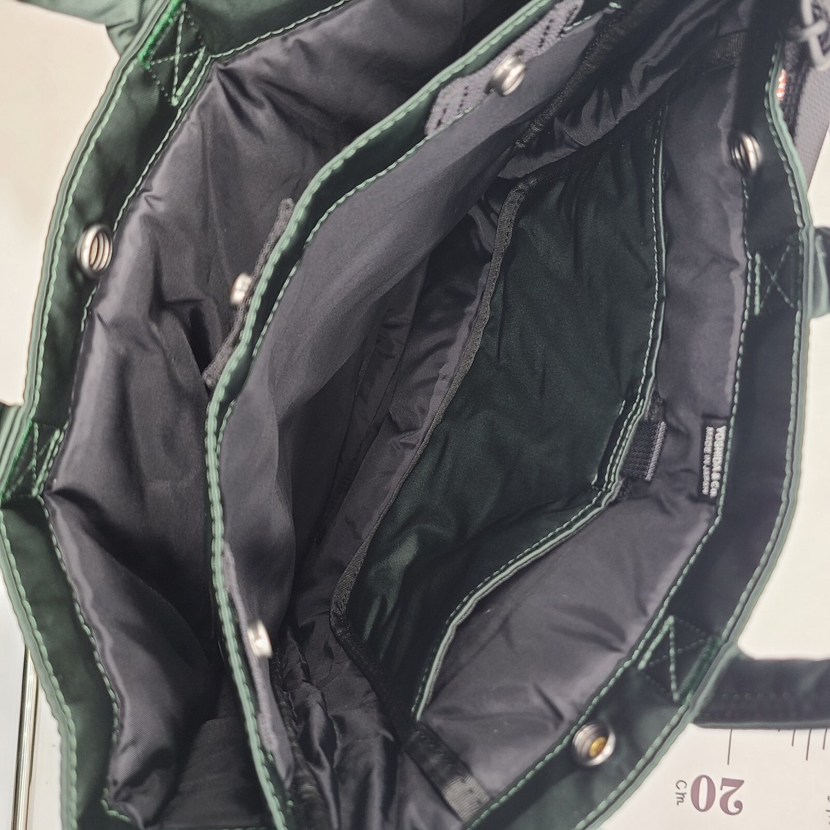 PORTER x STARBUCKS Coffee ドラムバッグ Lサイズ　緑 Starbucks Japan x PORTER Coffee Bean Shape Drum Bag Dark