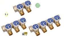 COLLETTORE COMPONIBILE "ICMA" CON VALVOLE ingresso 3/4 x uscite 1/2gas