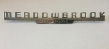 Dodge Meadowbrook Gyro Matic Script Emblem Badge Stainless Hood Ornament