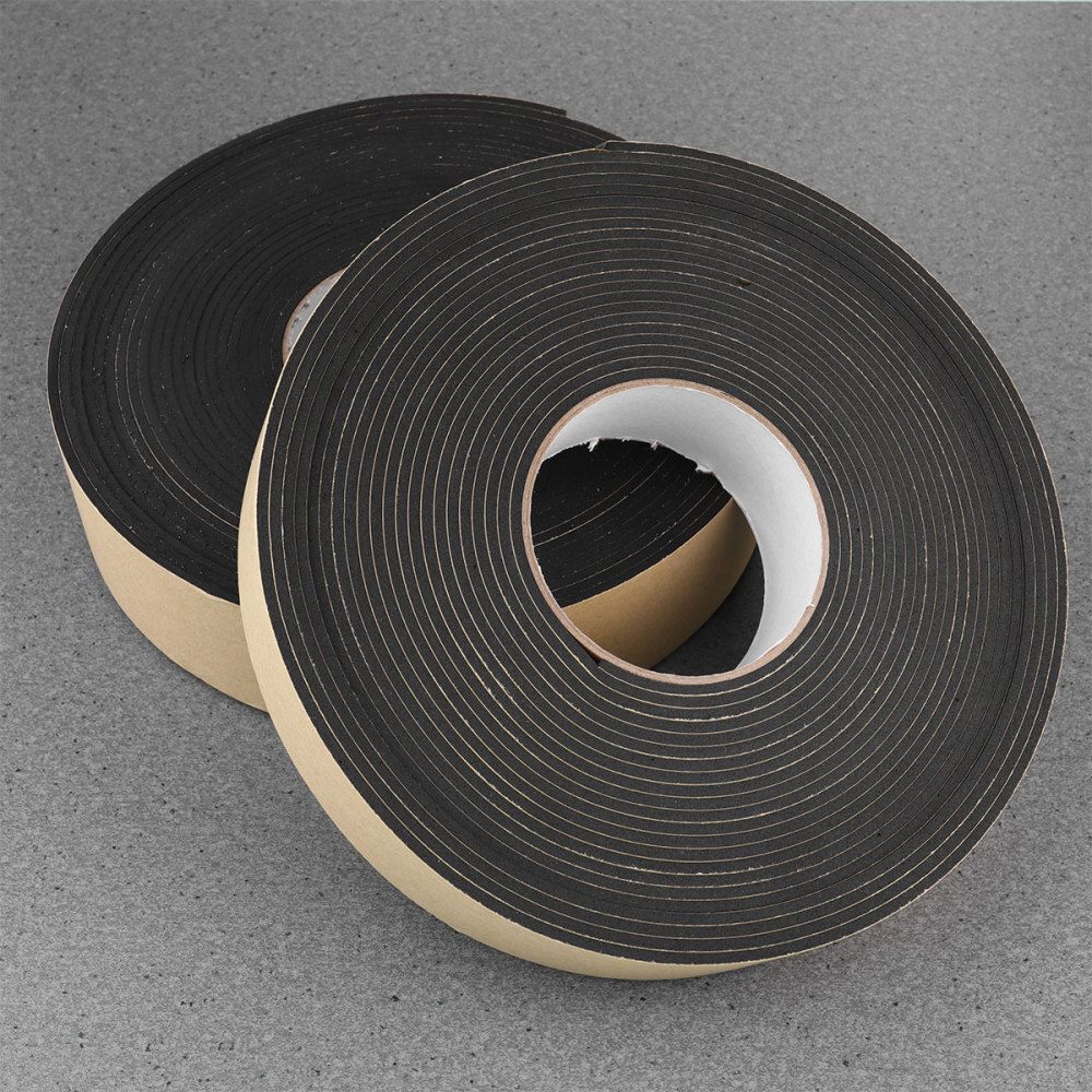 2 Rolls Self Adhesive Tape Indoor Weather Stripping Tape Mounting Adhesive Tape