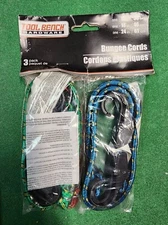 Tool Bench Hardware Bungee Cords - 3 Pack ( 12", 18", 24" )