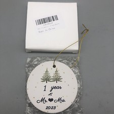 1 Year Anniversary 2023 Mr Mrs Ornaments for Couple New pls. READ
