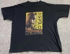 Vtg Tupac Shakur Gridlock’d T Shirt Rap Tee Distressed Faded worn 2xL 90s 2pac