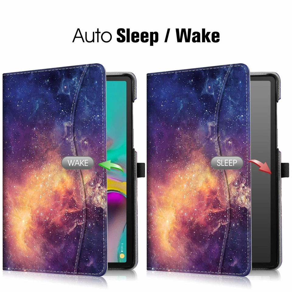 For Samsung Galaxy Tab S5e 10.5" / Tab A 10.1" 2019 Case Multi-Angle Stand Cover - Image 4 of 4