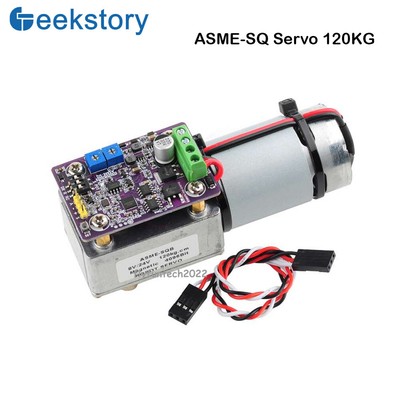 ASME-SQ Servo 360° 120KG Magnetic Encoded Servo Worm Self-Locking for Robot Car