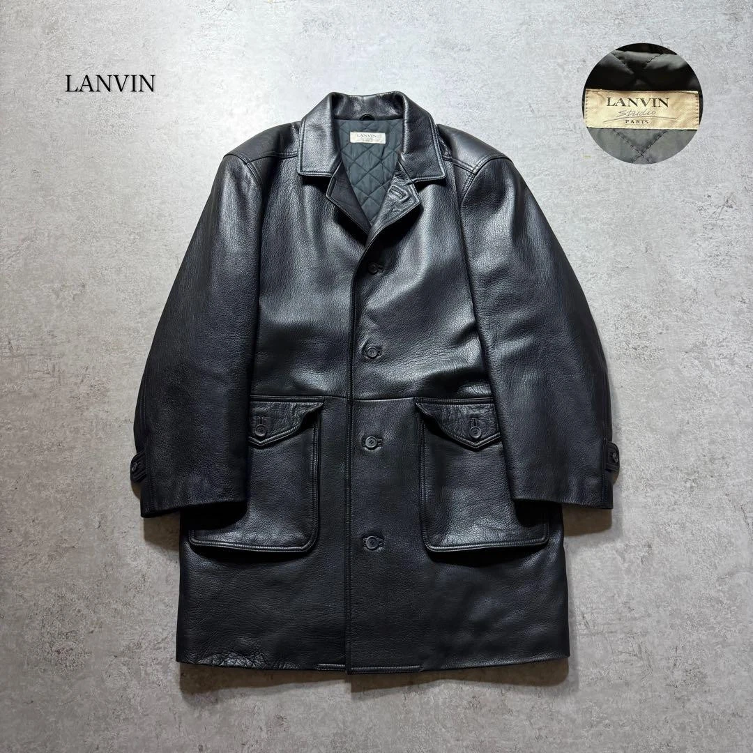 Lanvin Leather Outer Shell Coats, Jackets & Vests for Men for Sale