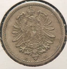 Germany, 1875-E 5Pfennig, KM3, Very Fine, scratches, NR, 8-27