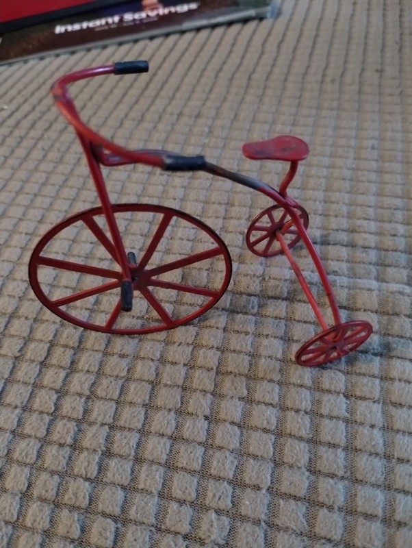MINIATURE WAGON AND HIGH WHEEL TRICYCLE - VINTAGE