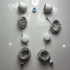 Google Nest Outdoor 1st Gen Wired Security Cameras And Cables  A0033  Lot of 2