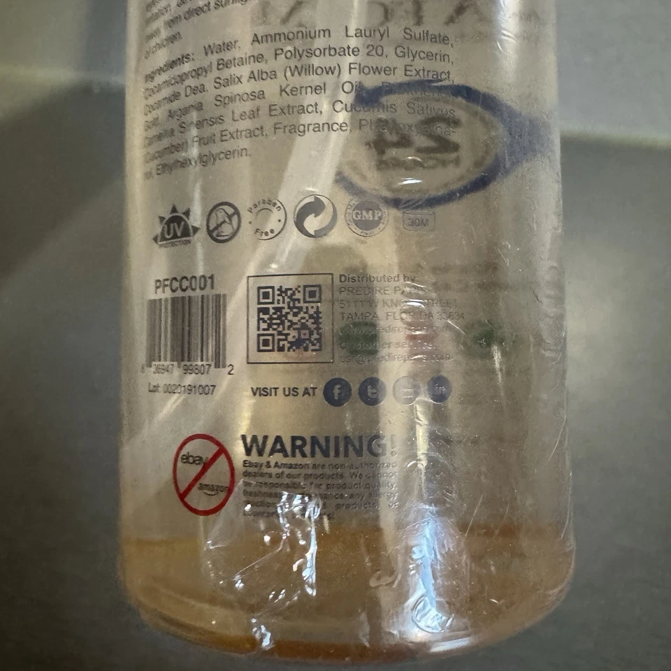 Limpiador de espuma de lava Predire Paris Gold nuevo sellado Foto 4 de 4